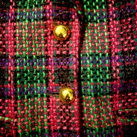 Vintage Adam Douglass Adrianna Papell BlazerJacket Embellished Sequin Rhinestone - Picture 9 of 11